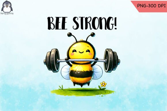 Bee Strong Funny Animals PNG Review