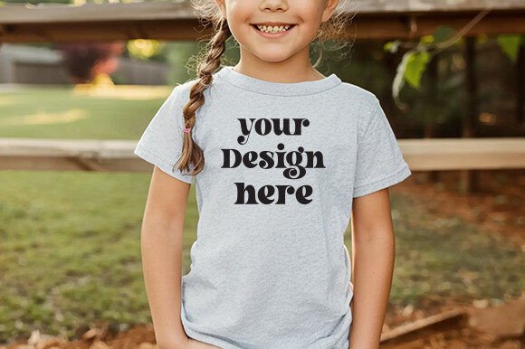 Bella Canvas Athletic Heather Mockup 30 for Graphics and Baby Amp