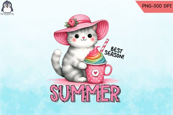 Best Season Summer Cute Cat PNG Graphics and Crafts Review
