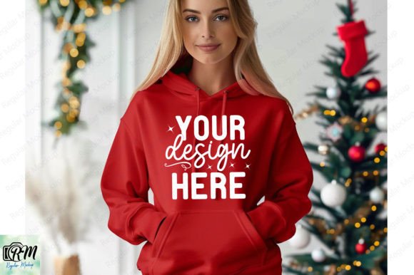Christmas Gildan 18500 Hoodie Mockup 11 Graphics Review