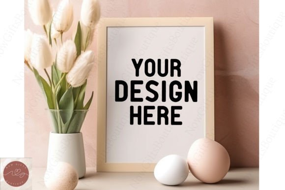 Easter Frame Mockup 12 for Graphics and Branding