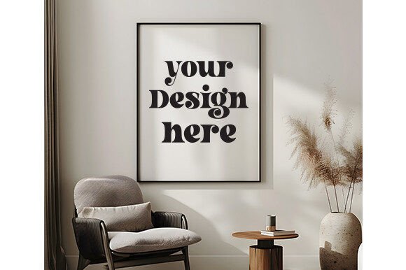 Frame Mockup, Wall Art Mockup 88 for Graphics and Frames Amp