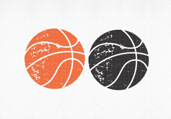 Grunge Basketball SVG Graphics for Crafts and DIY Projects