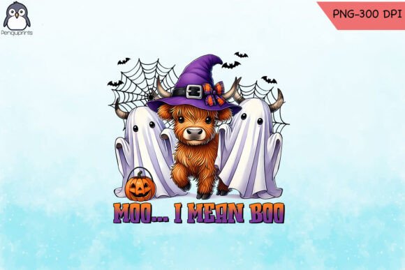 Halloween Moo... I Mean Boo Funny PNG