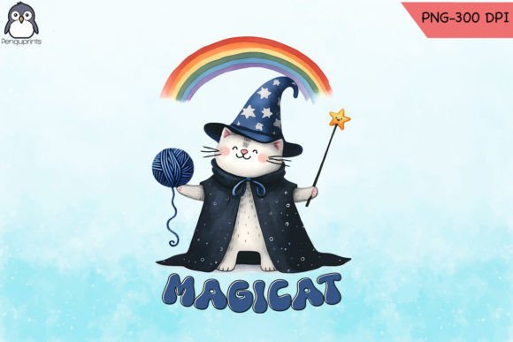 Magicat Funny Cat Sublimation PNG Graphics and Crafts Review