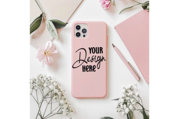Phone Case Mockup: Graphics for Smartphone - Other Editorial Use