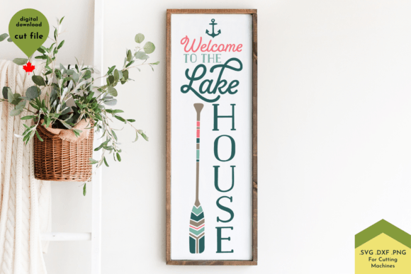 Welcome to the Lake House Vertical Porch Graphics and Crafts Review